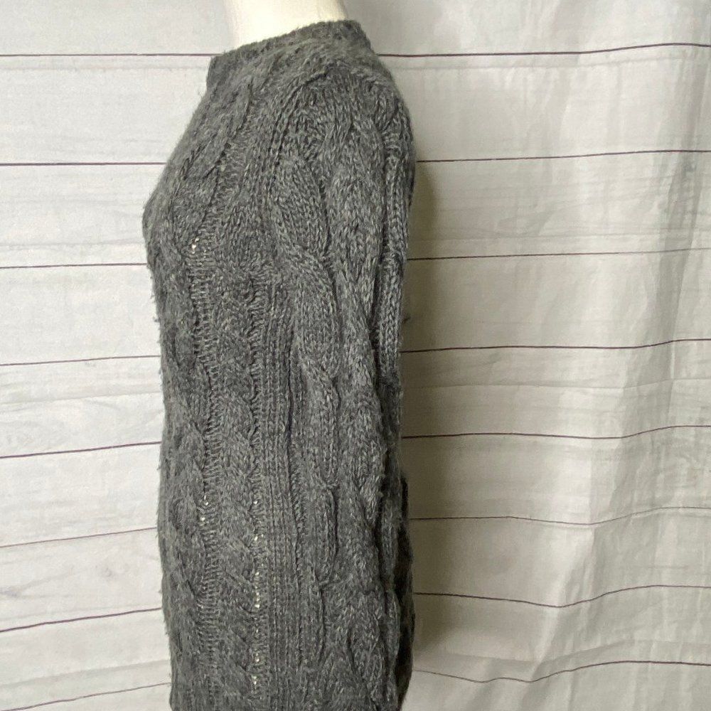 Zara knit chunky sweater dress small grey - Picture 3 of 5